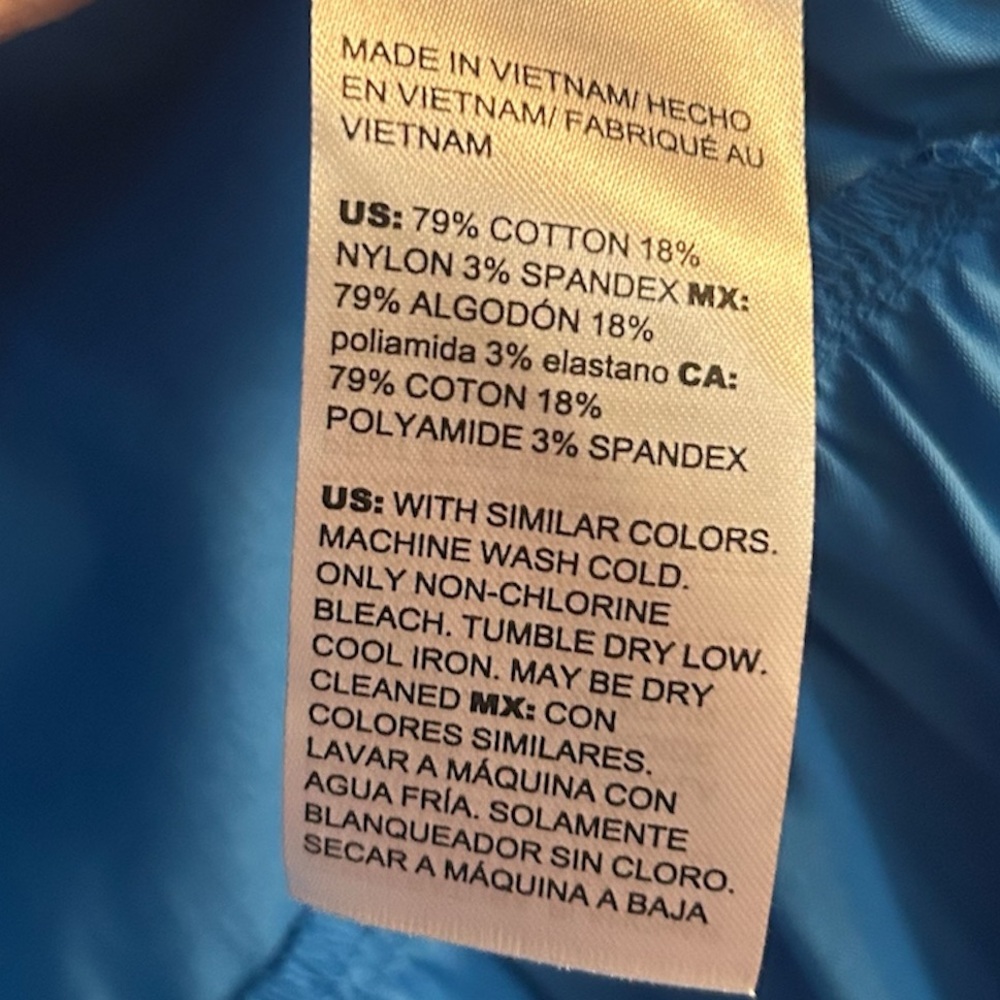 Chicos NWT Bright Blue Tiered V-Neck Dress - Picture 3 of 3